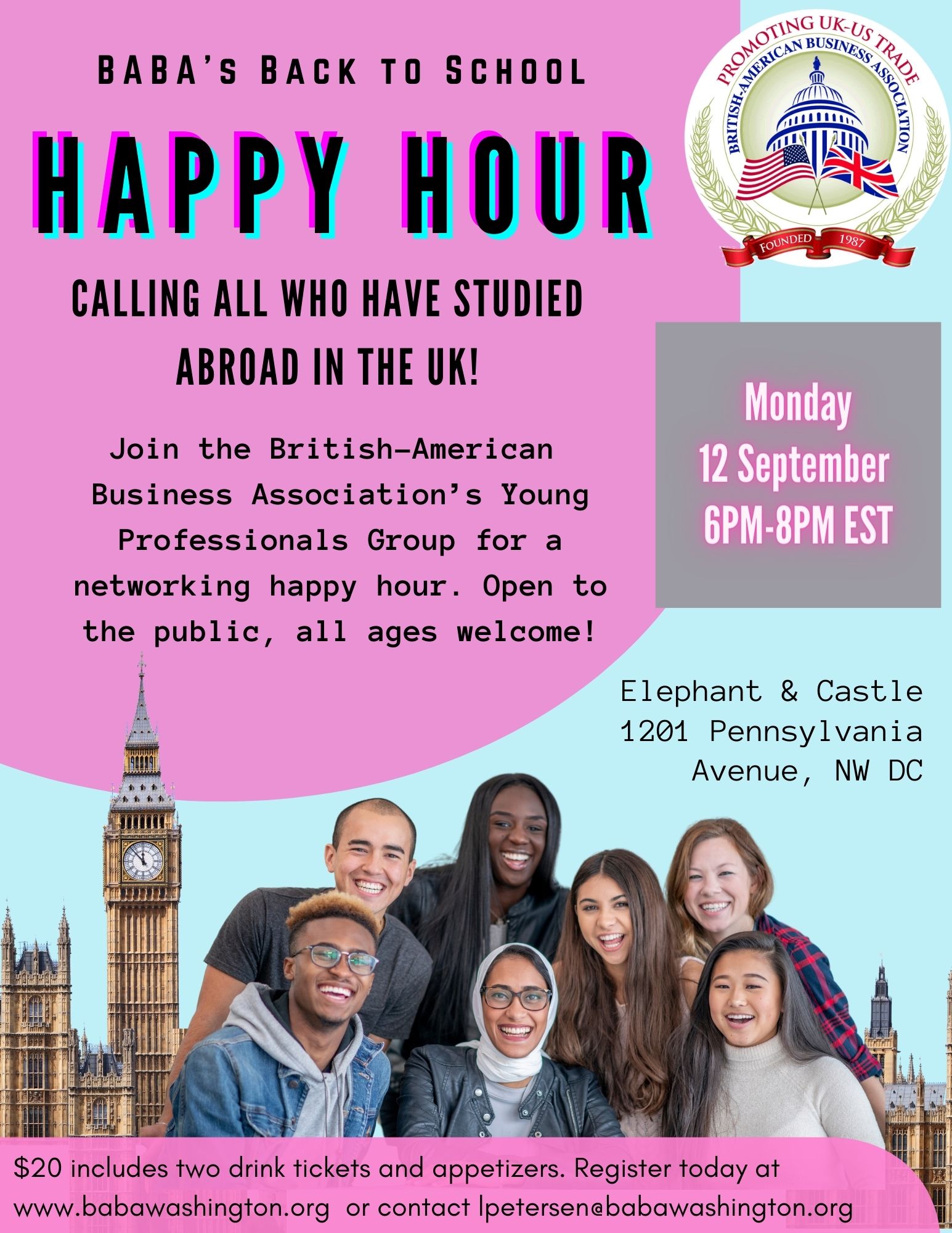 Young Professionals Back to School Happy Hour