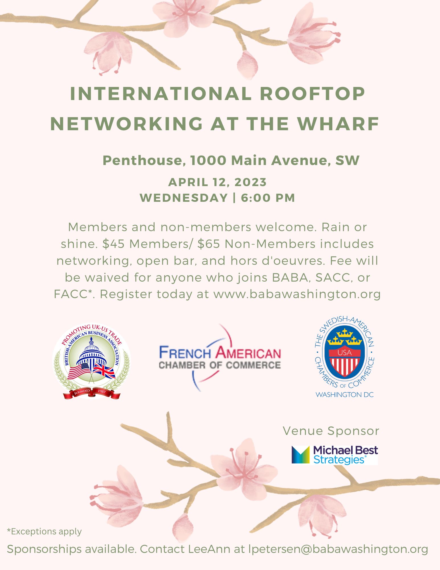 International Rooftop Networking at the Wharf