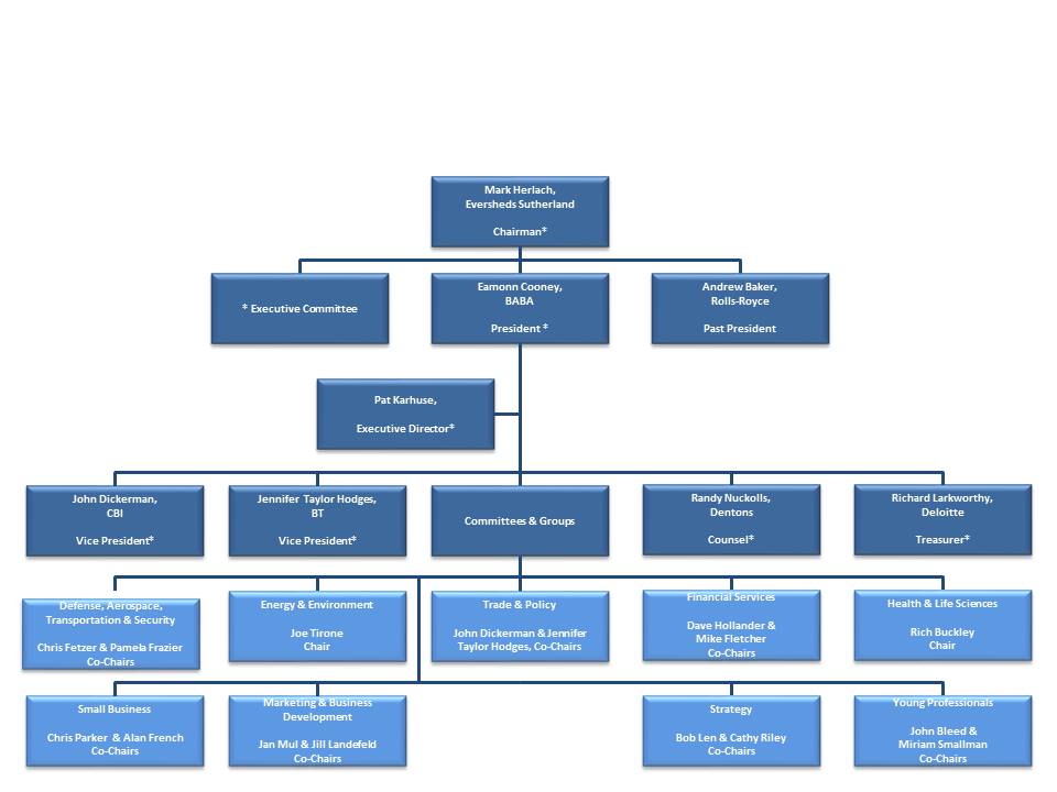 BABA Organization Chart - British American Business Association - BABA