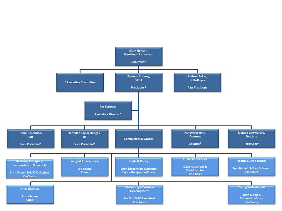 BABA Organization Chart - British American Business Association - BABA